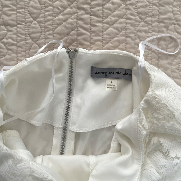 Ethereal Coquette Dainty Fit and Flare Lace Dress Fairy Romantic Elegant Size S - Picture 11 of 11